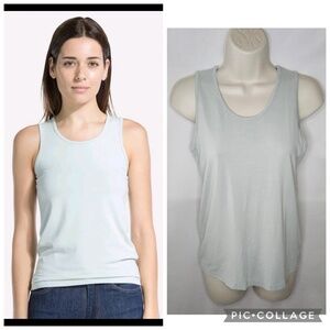 Womens Fishers Finery Tank Top Sea Glass Viscose from Bamboo Organic Cotton S